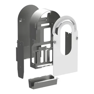 Metallic-Kit für EVlink Pro AC Wandmontage, 1 Ladepunkt, IK10, C4M