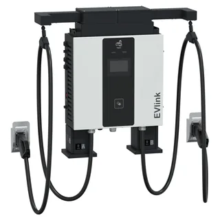 Schneider Electric EVD1S60TBB – Pro DC Wallbox 60kW, 2xCCS2 5m, mit Kabelmanagementsystem, …