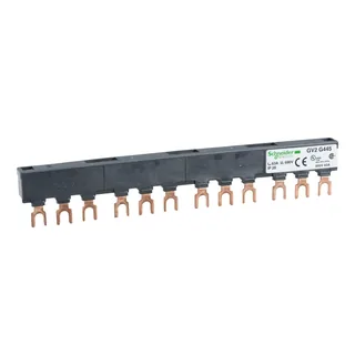 Schneider Electric GV2G445 – Drehstrom-Sammelschienensystem, 63A, 4Abgangsstellen, 45mm …