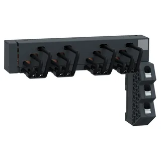Schneider Electric GV2G4RA – Drehstrom-Sammelschienensystem, 63A, 4 Abgangsstellen, Eins…