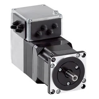 Integrierter Servoantrieb, Lexium ILA2, 24-36V, Modbus TCP, 57mm, 1,62Nm, Industrieverbinder, Singleturn, Bremse