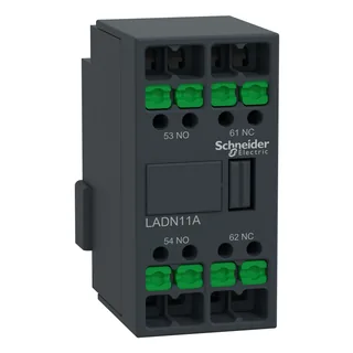 Schneider Electric LADN11A – Hilfsschalterblock, 1S+1Ö, SnapIN Anschlussklemmen