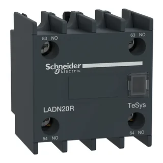 Schneider Electric LADN20R – Hilfskontaktblock, TeSys Deca, 2NO, Schraubklemmen
