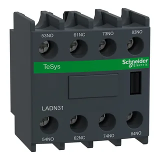 Schneider Electric LADN31 – Hilfsschalterblock, 3S+1Ö, Schraubanschluss