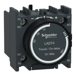 Zeitblock, anzugsverzögert, 1S+1Ö, 10,00-180,00s, Schraubanschluss