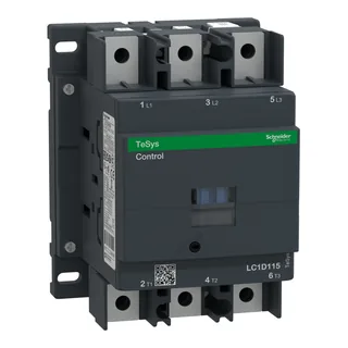 Leistungsschütz LC1D 3p, +1S+1Ö, 55 kW, 115 A, 400 V AC3, Spule 24 V DC