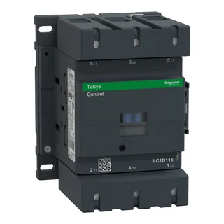 Leistungsschütz LC1D 3p, +1S+1Ö, 55 kW, 115 A, 400 V AC3, Spule 110 V DC