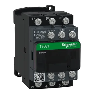 Leistungsschütz LC1D 3p, +1S+1Ö, 5.5 kW, 12 A, 400 V AC3, Spule 110 V DC