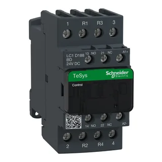 Leistungsschütz LC1D 4p, +1S+1Ö, Spule 24 V DC