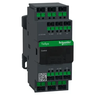Leistungsschütz LC1D 3p, +1S+1Ö, 7,5 kW, 18 A, 400 V AC3, Spule 230 V AC, SnapIN