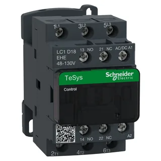 Leistungsschütz LC1D 3p, +1S+1Ö, 7.5 kW, 18 A, 400 V AC3, Spule 48-130 V AC/DC