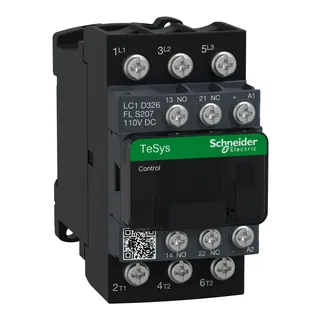 Leistungsschütz LC1D 3p, +1S+1Ö, 15 kW, 32 A, 400 V AC3, Spule 110 V DC