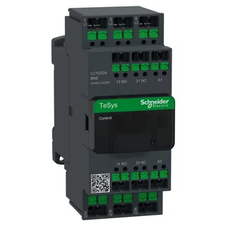 Leistungsschütz LC1D 3p, +1S+1Ö, 15 kW, 32 A, 400 V AC3, Spule 24-60 V AC/DC, SnapIN