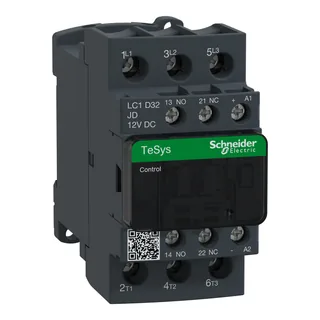 Leistungsschütz LC1D 3p, +1S+1Ö, 15 kW, 32 A, 400 V AC3, Spule 12 V DC