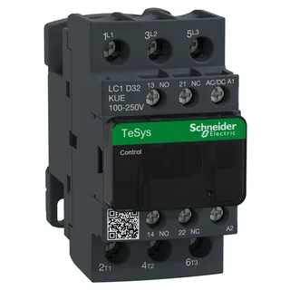 Leistungsschütz LC1D 3p, +1S+1Ö, 15 kW, 32 A, 400 V AC3, Spule 100-250 V AC/DC