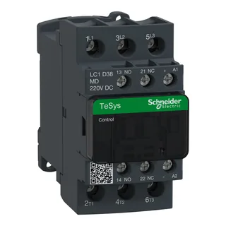 Leistungsschütz LC1D 3p, +1S+1Ö, 18.5 kW, 38 A, 400 V AC3, Spule 220 V DC