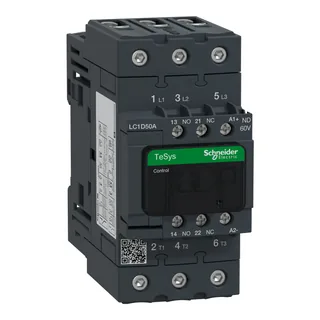 Leistungsschütz LC1D 3p, +1S+1Ö, 22 kW, 50 A, 400 V AC3, Spule 60 V DC