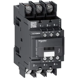 Leistungsschütz LC1D 3p, +1S+1Ö, 37 kW, 80 A, 400 V AC3, Spule 220 V AC