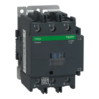 Leistungsschütz LC1D 3p, +1S+1Ö, 37 kW, 80 A, 400 V AC3, Spule 48 V AC