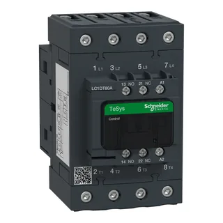Schneider Electric LC1DT80AM7 – Leistungsschütz LC1D 4p, +1S+1Ö, Spule 220 V AC
