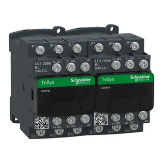 Wendeschützkombination, 3p+1S+1Ö, 4kW/400V/AC3 9A, Spule 24V DC
