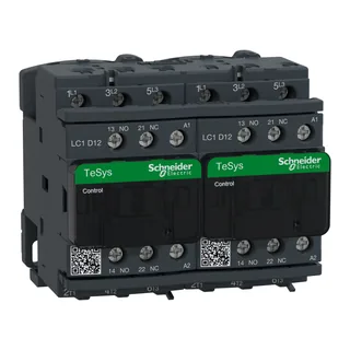 Wendeschützkombination, 3p+1S+1Ö, 5,5kW/400V/AC3, 12A, Spule 110V 50/60Hz