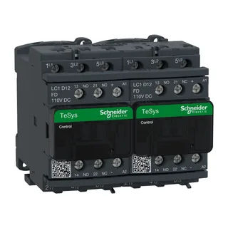 Wendeschützkombination, 3p+1S+1Ö, 5,5kW/400V/AC3, 12A, Spule 110V DC