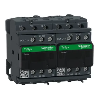 Wendeschützkombination, 3p+1S+1Ö, 7,5kW/400V/AC3, 18A, Spule 24V 50/60Hz