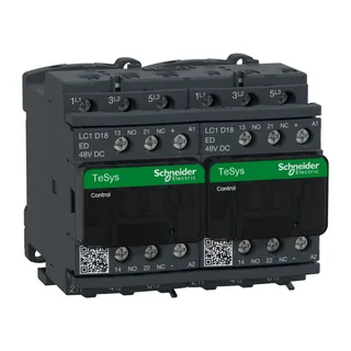 Wendeschützkombination, 3p+1S+1Ö, 7,5kW/400V/AC3, 18A, Spule 48V DC