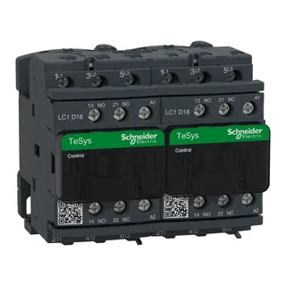 Wendeschützkombination, 3p+1S+1Ö, 7,5kW/400V/AC3, 18A, Spule 230V 50/60Hz