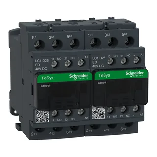Wendeschützkombination, 3p+1S+1Ö, 11kW/400V/AC3, 25A, Spule 48V DC