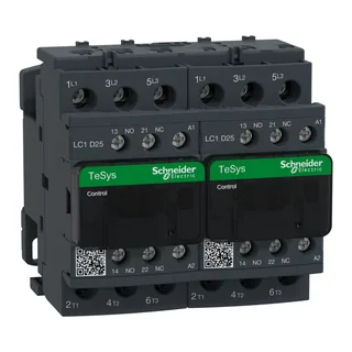 Wendeschützkombination, 3p+1S+1Ö, 11kW/400V/AC3, 25A, Spule 110V 50/60Hz