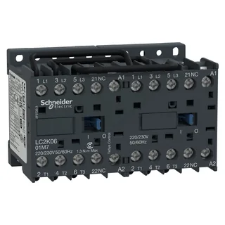 Wendeschützkombination, 3p+1Ö, 2,2kW/400V/AC3, 6A, Spule 48V 50/60Hz