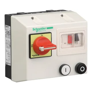 Schneider Electric LG1K065Q707 – Anlasser m. Not-Aus LG1-K, IP 657, 1 Drehr., 0,75kW -Sp. 44…