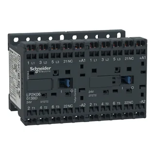 Wendeschützkombination, 3p+1Ö, 4kW/400V/AC3, 9A, 24VDC