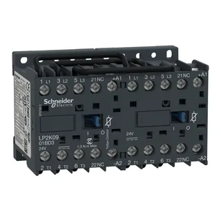 Wendeschützkombination, 3p+1Ö, 4kW/400V/AC3, 9A, Spule 24V DC