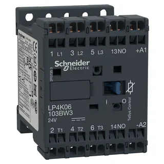Leistungsschütz LP4K 3p, +1S, 2.2 kW, 6 A, 400 V AC3, Spule 24 V DC