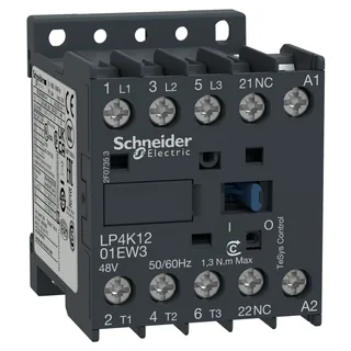 Leistungsschütz LP4K 3p, +1Ö, 5.5 kW, 12 A, 400 V AC3, Spule 48 V DC