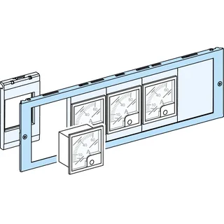 Schneider Electric LVS03904 – PrismaSeT-P, Frontplatte, für Frontplatteneinbaurahmen,Brei…