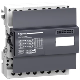Schneider Electric LVS04045 – PrismaSeT-P, Linergy DX, Verteilerblock, 4polig,125A,Breite…
