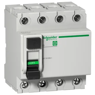 Schneider Electric M9R35463 – Multi 9 OEM FI-Schutzschalter ID 4-polig 63A 300mA Typ A-SI