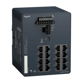 Schneider Electric MCSESM163F23F0 – Modicon Managed Switch, 16 Ports für Kupfer (16TX 10/100 Mb…