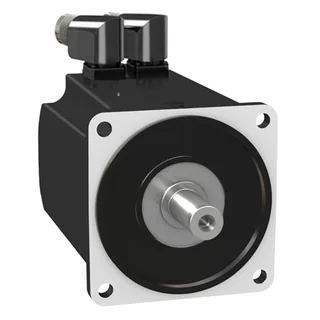 AC-Servomotor, 140mm, 24Nm, 3Stacks, glatte Welle, SinCos Multiturn128, M23/M23 gewinkelt, IP65/IP65, Bremse
