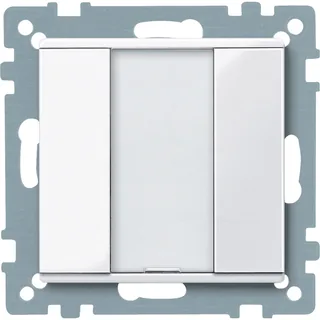 Schneider Electric MTN617125 – Taster 1fach plus, aktivweiß glänzend, System M