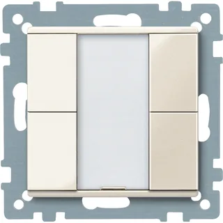 Schneider Electric MTN617244 – Taster 2fach plus, weiß glänzend, System M