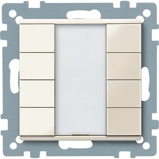 Schneider Electric MTN617444 – Taster 4fach plus, weiß glänzend, System M