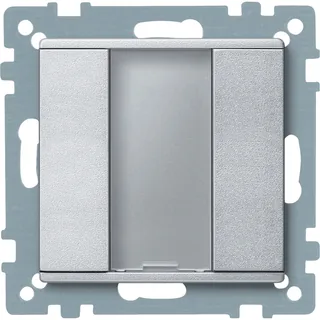 Schneider Electric MTN627560 – Taster 1fach plus, aluminium, System M