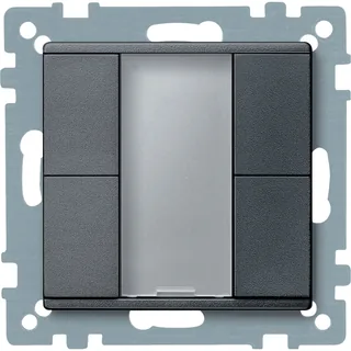 Schneider Electric MTN627614 – Taster 2fach plus, anthrazit, System M