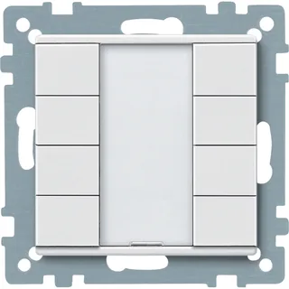 Schneider Electric MTN627819 – Taster 4fach plus, polarweiß, System M