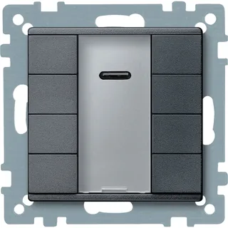 Schneider Electric MTN627914 – Taster 4fach plus mit IR-Empfänger, anthrazit, System M